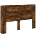 Tăblie cap Stejar fumuriu 160 x 16,5 x 103,5 cm Lemn compozit - WALTI WALTI