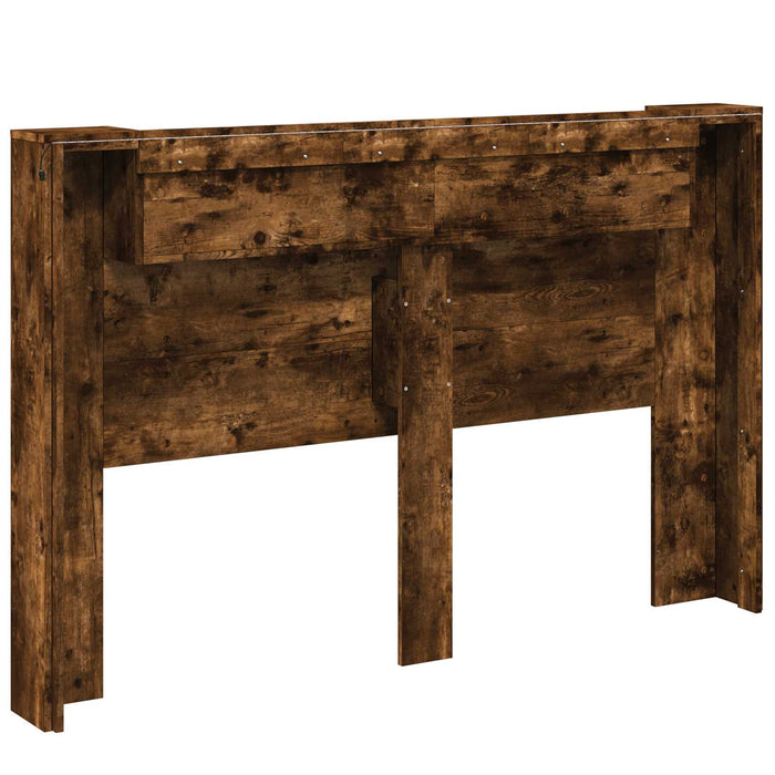 Tăblie cap Stejar fumuriu 160 x 16,5 x 103,5 cm Lemn compozit - WALTI WALTI