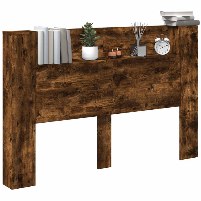 Tăblie cap Stejar fumuriu 160 x 16,5 x 103,5 cm Lemn compozit - WALTI WALTI