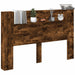 Tăblie cap Stejar fumuriu 160 x 16,5 x 103,5 cm Lemn compozit - WALTI WALTI