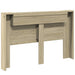 Tăblie cap Stejar Sonoma 160 x 16,5 x 103,5 cm Lemn compozit - WALTI WALTI