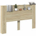 Tăblie cap Stejar Sonoma 160 x 16,5 x 103,5 cm Lemn compozit - WALTI WALTI