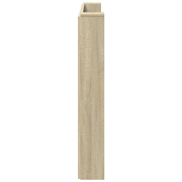 Tăblie cap Stejar Sonoma 160 x 16,5 x 103,5 cm Lemn compozit - WALTI WALTI