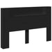 Tăblie cap cu raft Negru 160 x 16,5 x 103,5 cm Lemn compozit - WALTI WALTI