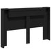 Tăblie cap cu raft Negru 160 x 16,5 x 103,5 cm Lemn compozit - WALTI WALTI