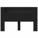 Tăblie cap cu raft Negru 160 x 16,5 x 103,5 cm Lemn compozit - WALTI WALTI
