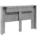 Tăblie cap Gri din beton 160 x 16,5 x 103,5 cm Lemn compozit - WALTI WALTI