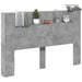 Tăblie cap Gri din beton 160 x 16,5 x 103,5 cm Lemn compozit - WALTI WALTI