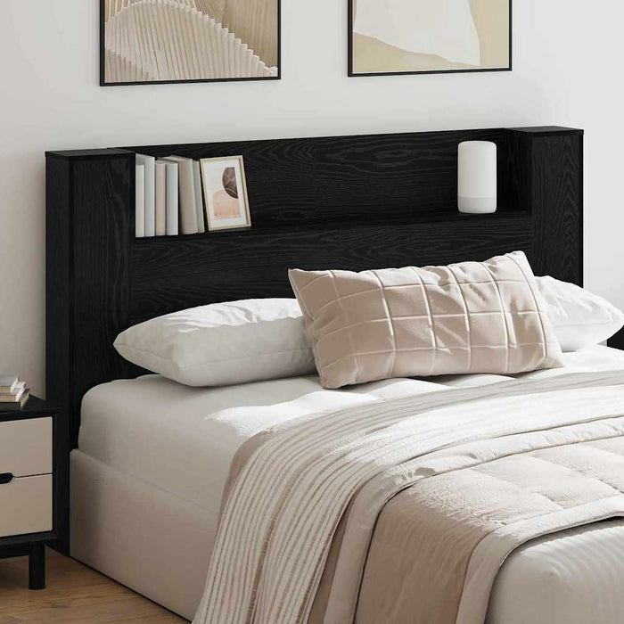 Tăblie cap Stejar Negru 160 x 17 x 104,5 cm Lemn compozit - WALTI WALTI