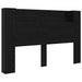 Tăblie cap Stejar Negru 160 x 17 x 104,5 cm Lemn compozit - WALTI WALTI