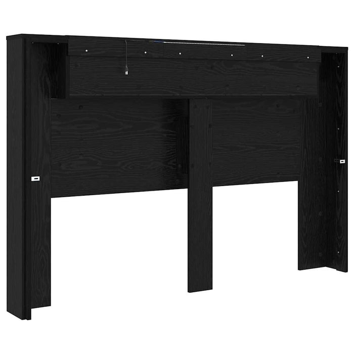 Tăblie cap Stejar Negru 160 x 17 x 104,5 cm Lemn compozit - WALTI WALTI