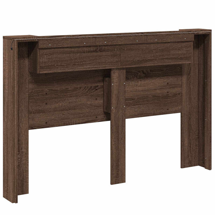 Tăblie cap Stejar închis 160 x 16,5 x 103,5 cm Lemn compozit - WALTI WALTI