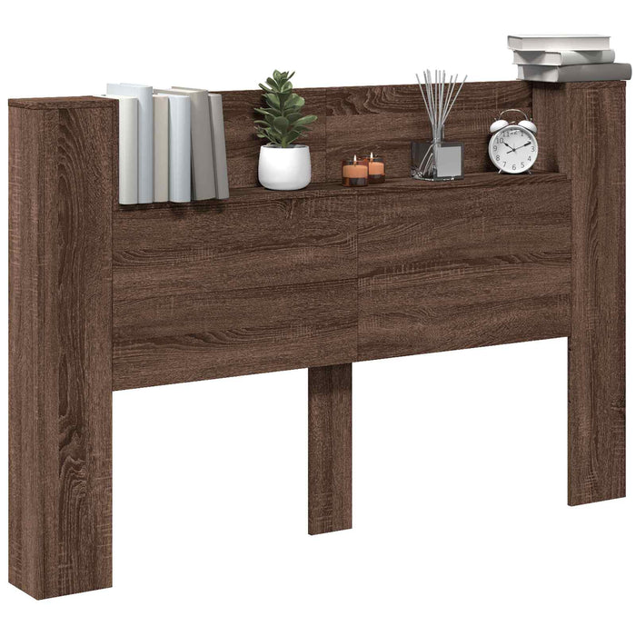 Tăblie cap Stejar închis 160 x 16,5 x 103,5 cm Lemn compozit - WALTI WALTI