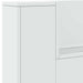 Tăblie cap cu raft Alb 160 x 16,5 x 103,5 cm Lemn compozit - WALTI WALTI