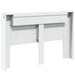 Tăblie cap cu raft Alb 160 x 16,5 x 103,5 cm Lemn compozit - WALTI WALTI