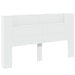 Tăblie cap cu raft Alb 180 x 16,5 x 103,5 cm Lemn compozit - WALTI WALTI