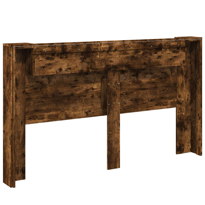 Tăblie cap Stejar fumuriu 180 x 16,5 x 103,5 cm Lemn compozit - WALTI WALTI