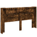 Tăblie cap Stejar fumuriu 180 x 16,5 x 103,5 cm Lemn compozit - WALTI WALTI