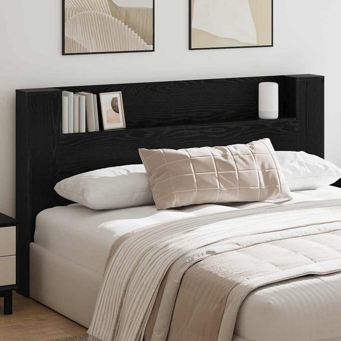 Tăblie cap Stejar Negru 180 x 17 x 104,5 cm Lemn compozit - WALTI WALTI