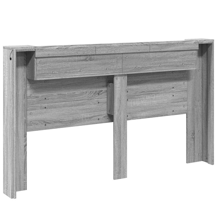 Tăblie cap Gri Sonoma 180 x 16,5 x 103,5 cm Lemn compozit - WALTI WALTI
