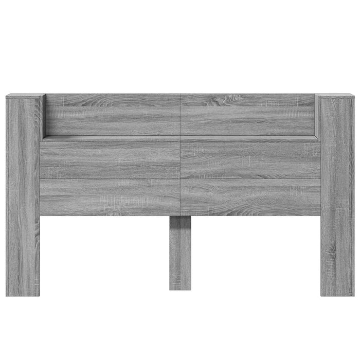 Tăblie cap Gri Sonoma 180 x 16,5 x 103,5 cm Lemn compozit - WALTI WALTI