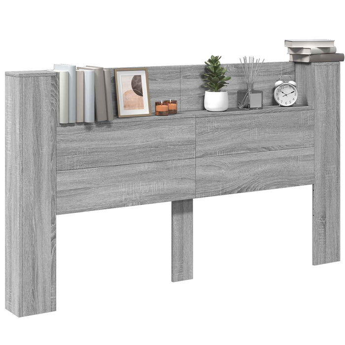 Tăblie cap Gri Sonoma 180 x 16,5 x 103,5 cm Lemn compozit - WALTI WALTI