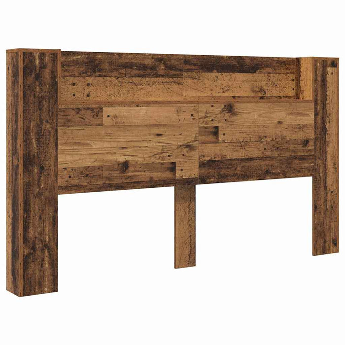 Tăblie cap cu raft Lemn vechi 180 x 17 x 104,5 cm Lemn compozit - WALTI WALTI