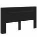 Tăblie cap cu raft Negru 180 x 16,5 x 103,5 cm Lemn compozit - WALTI WALTI
