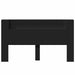 Tăblie cap cu raft Negru 180 x 16,5 x 103,5 cm Lemn compozit - WALTI WALTI