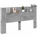 Tăblie cap Gri din beton 180 x 16,5 x 103,5 cm Lemn compozit - WALTI WALTI