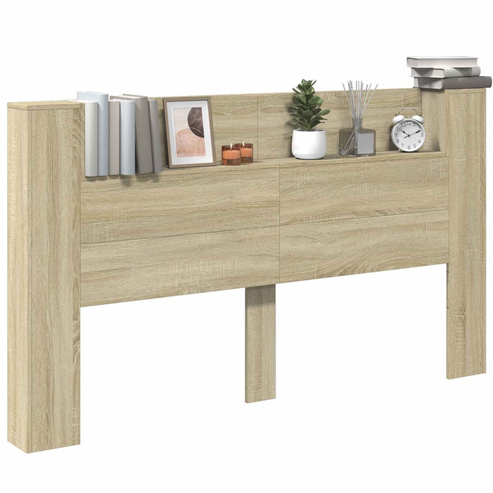 Tăblie cap Stejar Sonoma 180 x 16,5 x 103,5 cm Lemn compozit - WALTI WALTI