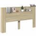 Tăblie cap Stejar Sonoma 180 x 16,5 x 103,5 cm Lemn compozit - WALTI WALTI