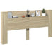 Tăblie cap Stejar Sonoma 200 x 16,5 x 103,5 cm Lemn compozit - WALTI WALTI