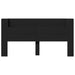 Tăblie cap cu raft Negru 200 x 16,5 x 103,5 cm Lemn compozit - WALTI WALTI