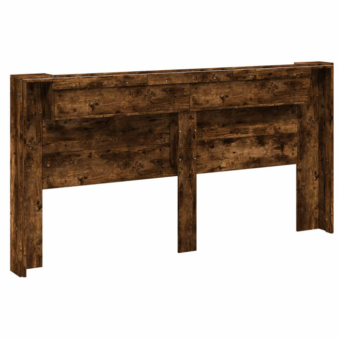 Tăblie cap Stejar fumuriu 200 x 16,5 x 103,5 cm Lemn compozit - WALTI WALTI