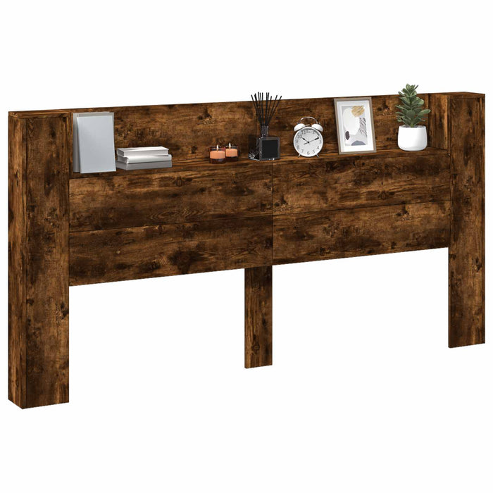 Tăblie cap Stejar fumuriu 200 x 16,5 x 103,5 cm Lemn compozit - WALTI WALTI