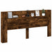 Tăblie cap Stejar fumuriu 200 x 16,5 x 103,5 cm Lemn compozit - WALTI WALTI