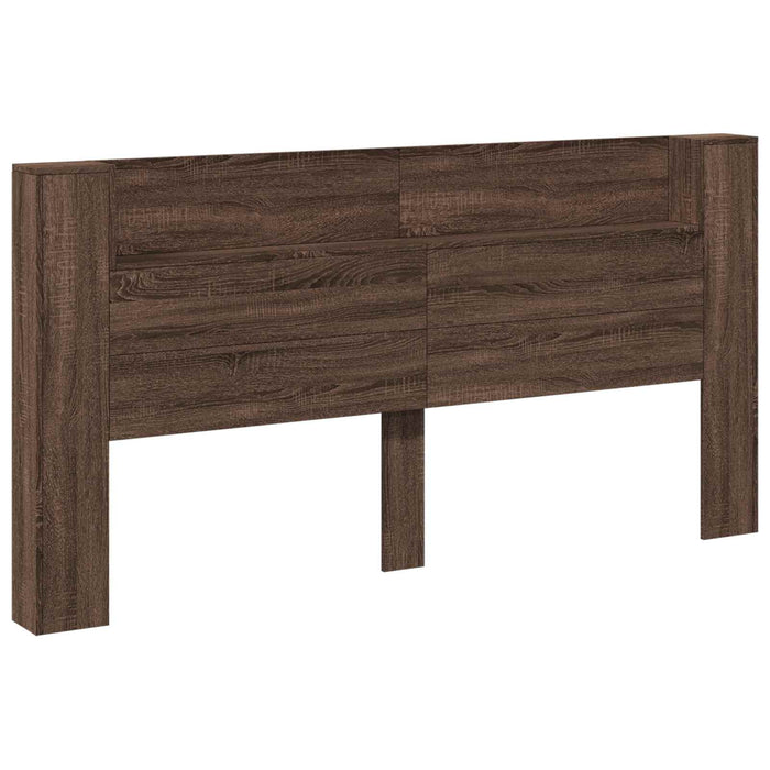 Tăblie cap Stejar închis 200 x 16,5 x 103,5 cm Lemn compozit - WALTI WALTI