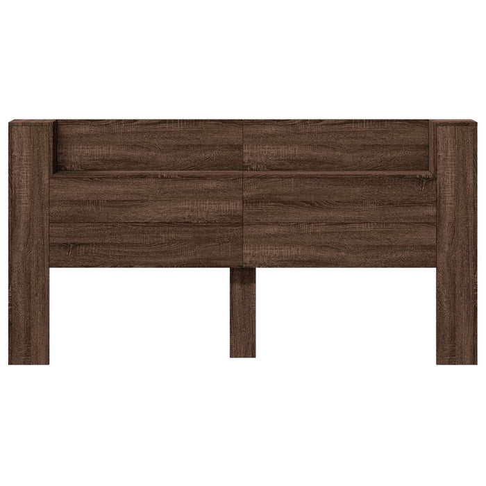 Tăblie cap Stejar închis 200 x 16,5 x 103,5 cm Lemn compozit - WALTI WALTI