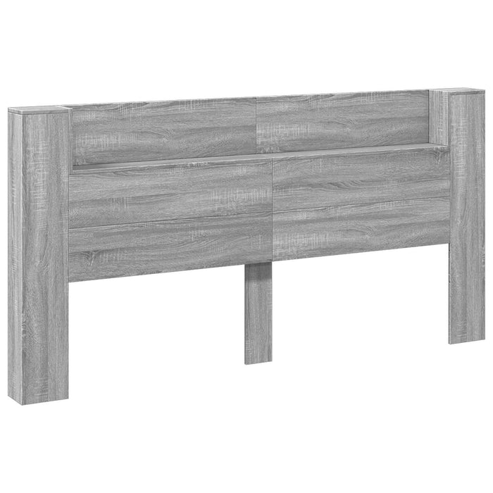 Tăblie cap Gri Sonoma 200 x 16,5 x 103,5 cm Lemn compozit - WALTI WALTI