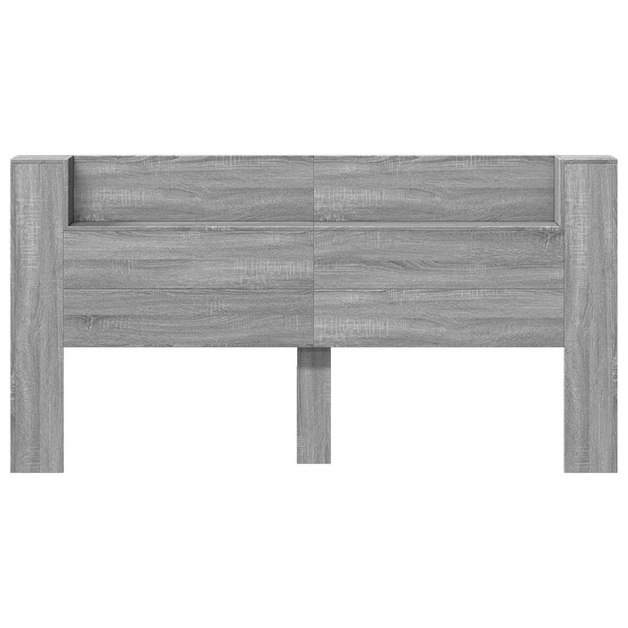 Tăblie cap Gri Sonoma 200 x 16,5 x 103,5 cm Lemn compozit - WALTI WALTI