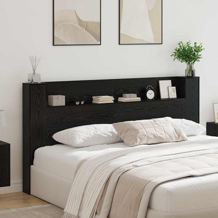 Tăblie cap Stejar Negru 200 x 15 x 103,5 cm Lemn compozit - WALTI WALTI
