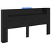 Tăblie cap Stejar Negru 200 x 15 x 103,5 cm Lemn compozit - WALTI WALTI