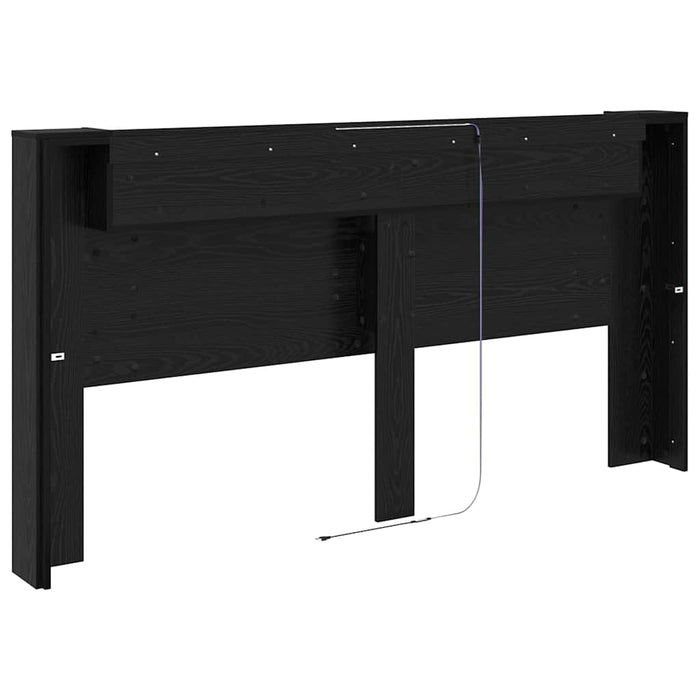 Tăblie cap Stejar Negru 200 x 15 x 103,5 cm Lemn compozit - WALTI WALTI