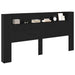 Tăblie cap Stejar Negru 200 x 15 x 103,5 cm Lemn compozit - WALTI WALTI