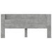 Tăblie cap Gri din beton 200 x 16,5 x 103,5 cm Lemn compozit - WALTI WALTI