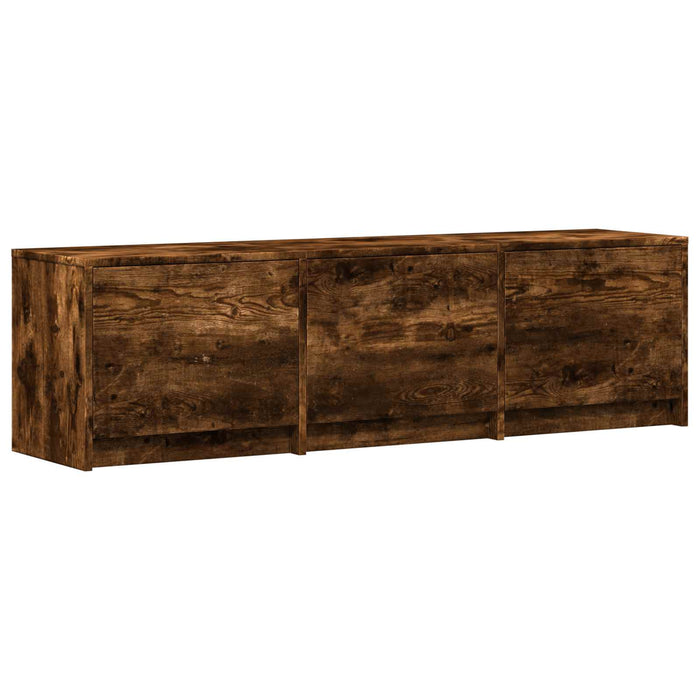 Mobilier TV cu LED cu LED Stejar Afumat 140 x 34 x 40 cm - WALTI WALTI