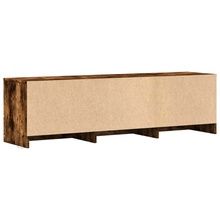 Mobilier TV cu LED cu LED Stejar Afumat 140 x 34 x 40 cm - WALTI WALTI
