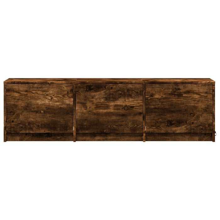 Mobilier TV cu LED cu LED Stejar Afumat 140 x 34 x 40 cm - WALTI WALTI