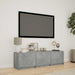 Mobilier TV cu LED Gri Beton 140 x 34 x 40 cm Lemn prelucrat - WALTI WALTI